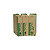 RAJA Contenitore archivio Eco, Cartone riciclato, Dorso 10 cm, Avana/Verde (confezione 25 pezzi) - 1