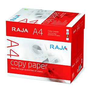 RAJA Copy Caja 5 paquetes Papel Blanco A4 80 gr 500 hojas