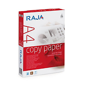 RAJA Copy Carta per fotocopie e stampanti A4, 80 g/m², Bianco (risma 500 fogli)