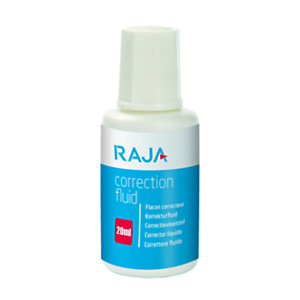 RAJA Correcteur liquide avec pinceau - Flacon de 20 ml