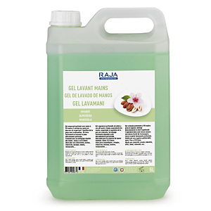RAJA Crème lavante pour les mains parfum Amande - Bidon 5L RAJA Crème lavante pour les mains parfum Amande - Bidon 5L