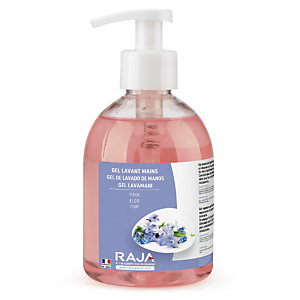 RAJA Crème lavante pour les mains, parfum Fleur - Flacon-pompe de 300 ml RAJA Crème lavante pour les mains, parfum Fleur - Flacon-pompe de 300 ml
