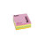 RAJA Cubo de notas adhesivas, 76 x 76 mm, 70 gramos, colores neón variados - 1