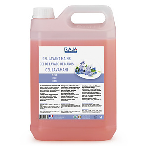 RAJA Detergente gel lavamani, Profumazione Fiori, Tanica 5 l