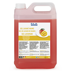 RAJA Detergente gel lavamani, Profumazione Frutti esotici, Tanica 5 l RAJA Detergente gel lavamani, Profumazione Frutti esotici, Tanica 5 l
