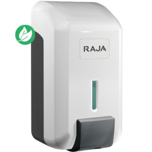 RAJA Distributeur de savon liquide et gel hydroalcoolique en ABS réservoir amovible de 700 ml - Blanc RAJA Distributeur de savon liquide et gel hydroalcoolique en ABS réservoir amovible de 700 ml - Blanc