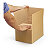 RAJA double wall multi-depth cardboard boxes, 300x300x200-300mm - 1