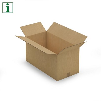 RAJA double wall multi-depth cardboard boxes, 600x300x50-300mm