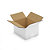 RAJA double wall, white cardboard boxes, 250x200x150mm - 1