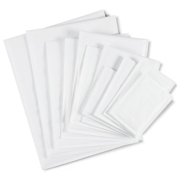 RAJA eco white bubble envelopes, 150x215mm, pack of 100 - 2