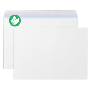 RAJA Enveloppe blanche C4 229 x 324 mm 90g sans fenêtre - autocollante bande protectrice - Lot de 250 RAJA Enveloppe blanche C4 229 x 324 mm 90g sans fenêtre - autocollante bande protectrice - Lot de 250