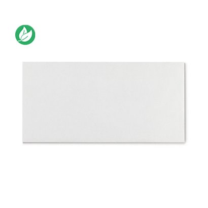 RAJA Enveloppe blanche DL 110 x 220 mm 80g sans fenêtre - autocollante bande protectrice - Lot de 500 - 1