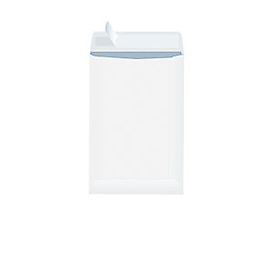RAJA Enveloppe blanche format C5 - 162 x 229 mm 90g sans fenêtre - bande autoadhésive (lot de 500)