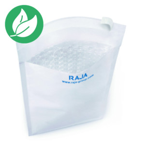RAJA Enveloppe matelassée à bulles d'air Eco - 10 x 16 cm - Papier extra-blanc 75g - Lot de 200