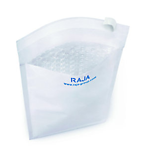 RAJA Enveloppe matelassée à bulles d'air Eco - 10 x 16 cm - Papier extra-blanc 75g - Lot de 200 RAJA Enveloppe matelassée à bulles d'air Eco - 10 x 16 cm - Papier extra-blanc 75g - Lot de 200