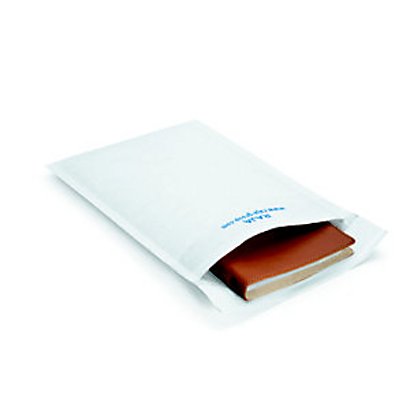 RAJA Enveloppe matelassée en mousse Eco - 15 x 21 cm - Papier extra-blanc 80 g/m² - Lot de 100