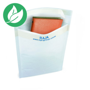 RAJA Enveloppe matelassée en mousse Eco - 21 x 26 cm - Papier extra-blanc 80 g/m² - Lot de 100