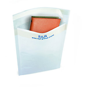 RAJA Enveloppe matelassée en mousse Eco - 24 x 33 cm - Papier extra-blanc 80 g/m² - Lot de 100