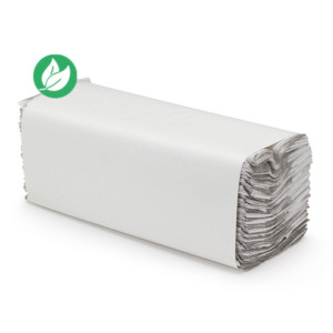 RAJA Essuie-mains pliage en C simple épaisseur gaufrés recyclés 330 mm blanc naturel - Lot de 24 paquets 168 feuilles RAJA Essuie-mains pliage en C simple épaisseur gaufrés recyclés 330 mm blanc naturel - Lot de 24 paquets 168 feuilles