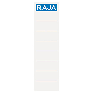RAJA Etiqueta lomera para archivador 54 x 190 mm blanca RAJA Etiqueta lomera para archivador 54 x 190 mm blanca