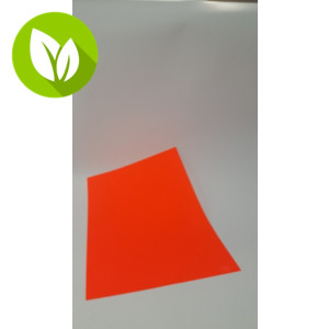 RAJA Etiquetas fluorescentes permanentes, 210 x 297 mm, caja de 100 unidades, cantos rectos, rojo flúor RAJA Etiquetas fluorescentes permanentes, 210 x 297 mm, caja de 100 unidades, cantos rectos, rojo flúor