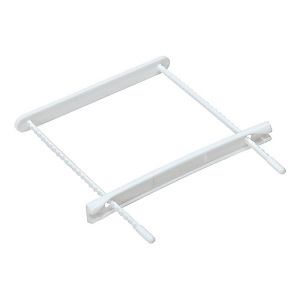 RAJA Fástener con puntas de plástico, juego de 2, 76 mm, blanco, caja de 100 RAJA Fástener con puntas de plástico, juego de 2, 76 mm, blanco, caja de 100