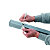 RAJA Feuillard de cerclage en Textile fil à fil Blanc - Bobine  L.200 m - En boîte distributrice + 1 tendeur-coupeur + 80 boucles acier galvanisé - 2