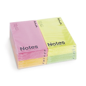 RAJA Foglietti adesivi, Blocchi 76 x 127 mm, 70 g/m², Colori neon assortiti (confezione 12 pezzi) RAJA Foglietti adesivi, Blocchi 76 x 127 mm, 70 g/m², Colori neon assortiti (confezione 12 pezzi)