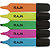 RAJA Hype! Marcador fluorescente, punta biselada, 1 mm-5 mm, Amarillo, Rosa, Verde, Naranja y Azul - 1