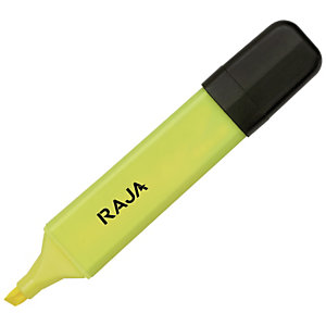 RAJA Hype! Marcador fluorescente, punta biselada, 1 mm-5 mm, Amarillo