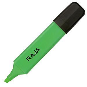 RAJA Hype! Marcador fluorescente, punta biselada, 1 mm-5 mm, Verde RAJA Hype! Marcador fluorescente, punta biselada, 1 mm-5 mm, Verde