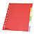 RAJA Intercalaires neutres A4 en carte lustrée 225g couleur - 6 onglets - 1