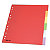 RAJA Intercalaires neutres A4+ en carte lustrée 225g couleur - 6 onglets - 1
