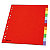 RAJA Intercalaires neutres A4+ en carte standard 160g couleur - 12 onglets - 1