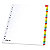 RAJA Intercalaires numériques A4+ en bristol blanc - 31 divisions couleur - 1