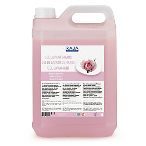 RAJA Jabón de manos nutritivo en crema con aroma a ramo de rosas, 5 l, garrafa