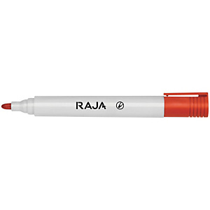 RAJA Marcatore per lavagna, Inchiostro non permanente, Punta tonda, 1,5 - 3 mm, Rosso (confezione 10 pezzi) RAJA Marcatore per lavagna, Inchiostro non permanente, Punta tonda, 1,5 - 3 mm, Rosso (confezione 10 pezzi)