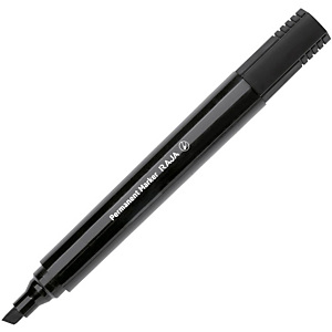 RAJA Marcatore permanente, Punta a scalpello, 1 - 5 mm, Nero (confezione 10 pezzi) RAJA Marcatore permanente, Punta a scalpello, 1 - 5 mm, Nero (confezione 10 pezzi)