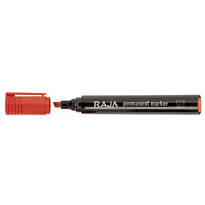 RAJA Marcatore permanente, Punta a scalpello, 1 - 5 mm, Rosso (confezione 10 pezzi) RAJA Marcatore permanente, Punta a scalpello, 1 - 5 mm, Rosso (confezione 10 pezzi)