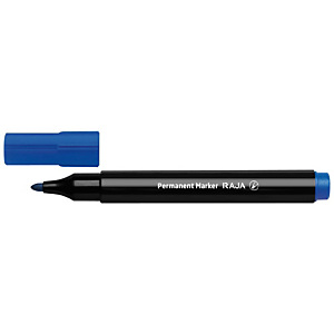 RAJA Marcatore permanente, Punta tonda, 1,5 - 3 mm, Blu (confezione 10 pezzi) RAJA Marcatore permanente, Punta tonda, 1,5 - 3 mm, Blu (confezione 10 pezzi)