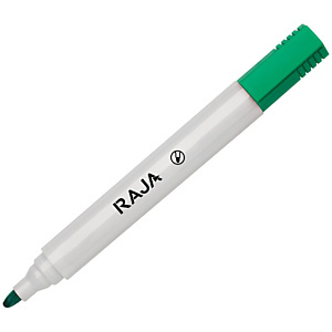 RAJA Marqueur effaçable tableau blanc pointe ogive 1,5 - 3 mm vert