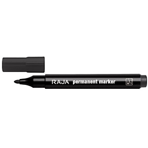 RAJA Marqueur permanent pointe ogive 1.5-3 mm - Noir RAJA Marqueur permanent pointe ogive 1.5-3 mm - Noir