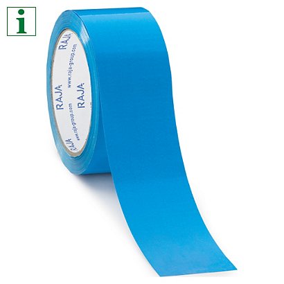 RAJA mini-pack of 48mm coloured vinyl packaging tape, light blue - 1