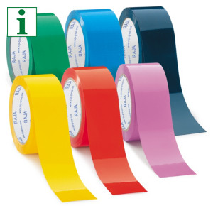 RAJA mini pack of coloured vinyl packaging tape