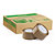 RAJA mini pack of low noise polypropylene packaging tape, brown, pack of 6
 - 2