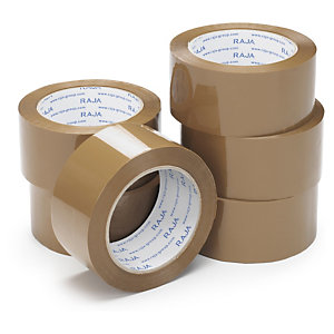RAJA mini pack of low noise polypropylene packaging tape