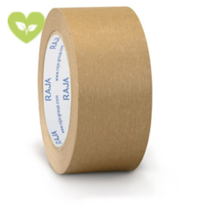 RAJA Nastro adesivo da imballo, 48 mm x 50 m, Carta, Avana RAJA Nastro adesivo da imballo, 48 mm x 50 m, Carta, Avana