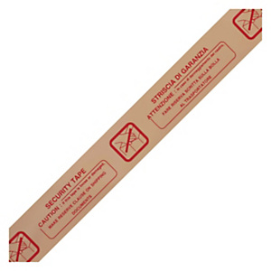 RAJA Nastro adesivo da imballo, Striscia di garanzia/Security Tape, PPL, Avana (confezione 6 rotoli) RAJA Nastro adesivo da imballo, Striscia di garanzia/Security Tape, PPL, Avana (confezione 6 rotoli)