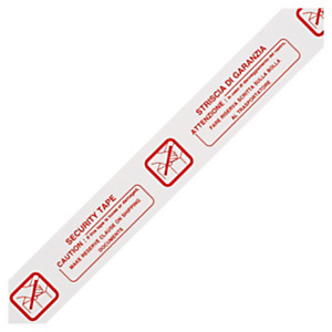 RAJA Nastro adesivo da imballo, Striscia di garanzia/Security Tape, PPL, Bianco (confezione 6 rotoli) RAJA Nastro adesivo da imballo, Striscia di garanzia/Security Tape, PPL, Bianco (confezione 6 rotoli)