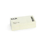 RAJA Notes repositionnables 38 x 51 mm - Jaune pastel - Bloc de 100 feuilles RAJA Notes repositionnables 38 x 51 mm - Jaune pastel - Bloc de 100 feuilles
